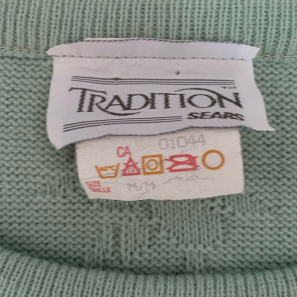 Vintage Mint Green Knit Sweater | Sears | Women’s Size M - Picture 4 of 4